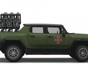 GMC Hummer EV Brimstone SLS 2022 3D Model