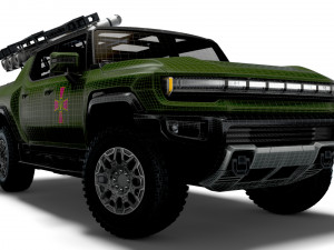 GMC Hummer EV Brimstone SLS 2022 Model 3D