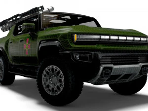 GMC Hummer EV Brimstone SLS 2022 3D Model