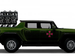 GMC Hummer EV Brimstone SLS 2022 3D Model