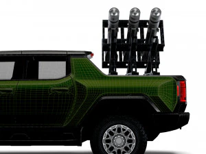 GMC Hummer EV Brimstone SLS 2022 3D Model