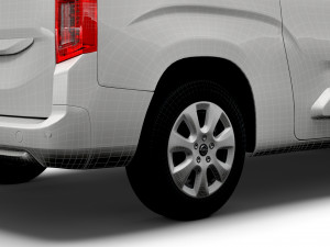 Opel E Combo Life XL 2022 3D Модель