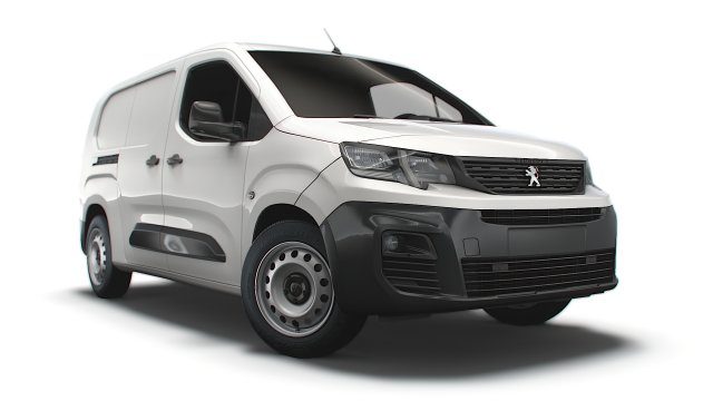 Peugeot E Partner Van LWB 2022 3Dモデル .c4d .max .obj .3ds .fbx .stl .blend 