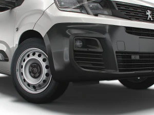 Peugeot E Partner Van LWB 2022 3D Model