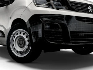 Peugeot E Partner Van LWB 2022 3D Model