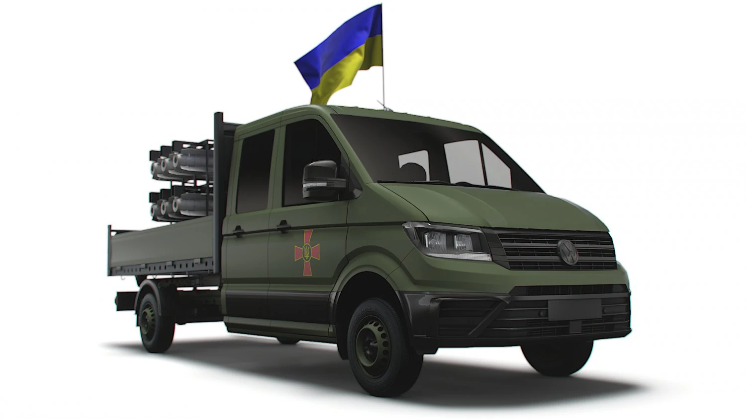 VW Crafter Brimstone SLS 2022 3D Model .c4d .max .obj .3ds .fbx .stl .blend 