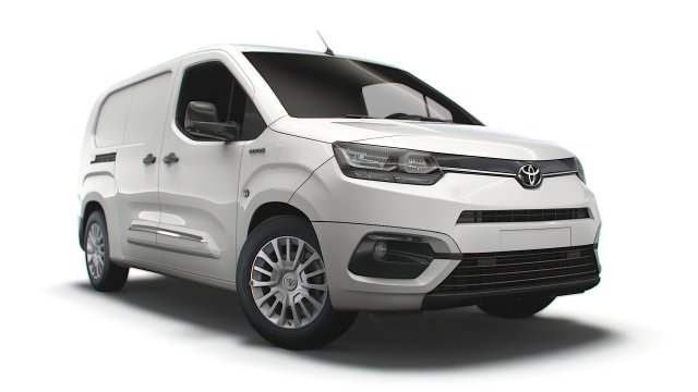 Toyota ProAce City Electric LWB Van 2022 Modello 3D .c4d .max .obj .3ds .fbx .stl .blend 