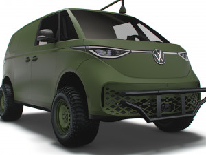 VW ID Buzz Military 2022 3D Model