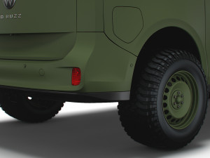 VW ID Buzz Military 2022 3D Model