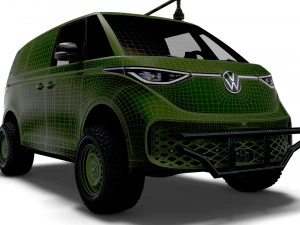 VW ID Buzz Military 2022 3D Model