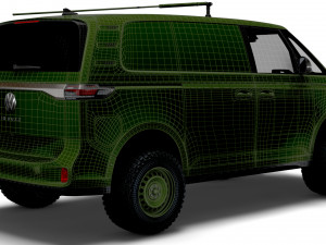 VW ID Buzz Military 2022 3D Model