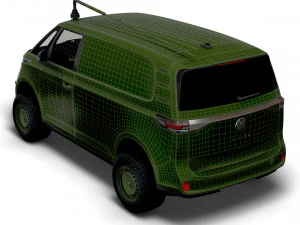 VW ID Buzz Military 2022 3D Model