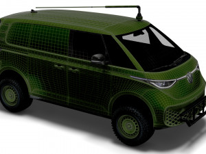 VW ID Buzz Military 2022 3D Model