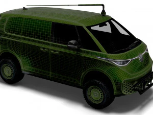 VW ID Buzz Military 2022 3D Model