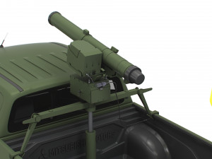 Mitsubishi L200 ATGM Stugna P 2022 3D Model