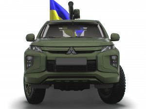 Mitsubishi L200 ATGM Stugna P 2022 3D Model
