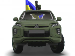 Mitsubishi L200 ATGM Stugna P 2022 3D Model