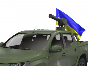 Mitsubishi L200 ATGM Stugna P 2022 3D Model