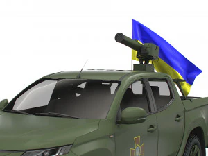 Mitsubishi L200 ATGM Stugna P 2022 3D Model
