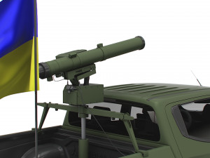 Mitsubishi L200 ATGM Stugna P 2022 3D Model