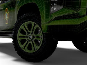 Mitsubishi L200 ATGM Stugna P 2022 3D Model