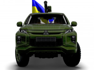 Mitsubishi L200 ATGM Stugna P 2022 3D Model