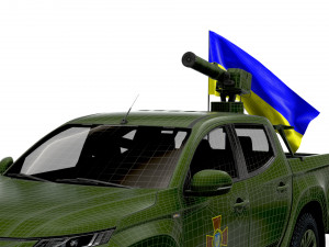 Mitsubishi L200 ATGM Stugna P 2022 3D Model