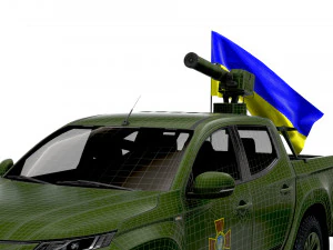 Mitsubishi L200 ATGM Stugna P 2022 3D Model
