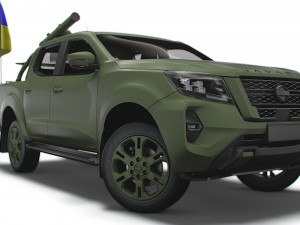 Nissan Navara Tekna ATGM Stugna P 2022 3D Model