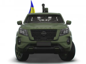 Nissan Navara Tekna ATGM Stugna P 2022 3D Model