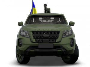 Nissan Navara Tekna ATGM Stugna P 2022 3D Model