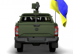 Nissan Navara Tekna ATGM Stugna P 2022 Model 3D