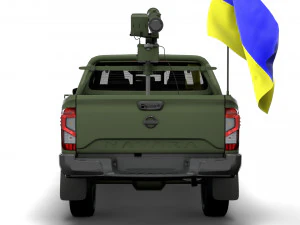 Nissan Navara Tekna ATGM Stugna P 2022 3D Model