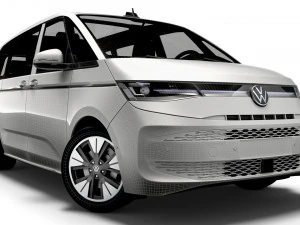 Volkswagen T7 Multivan TDI 2023 3D Model