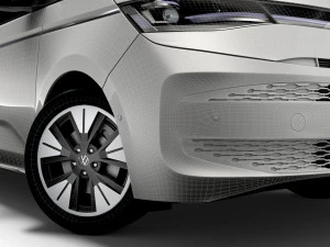 Volkswagen T7 Multivan TDI 2023 3D Model
