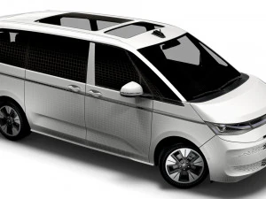 Volkswagen T7 Multivan TDI 2023 3D Model