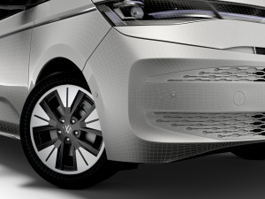 Volkswagen T7 Multivan TDI Long 2023 3D Model