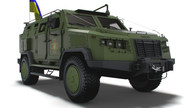 Kozak 2M1 Command Vehicle 2022 3D Model .c4d .max .obj .3ds .fbx .stl .blend 