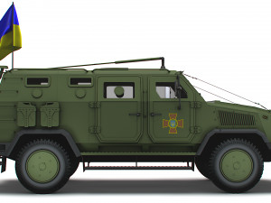 Kozak 2M1 Command Vehicle 2022 3D Model