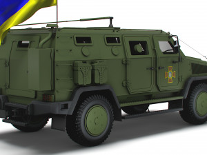 Kozak 2M1 Command Vehicle 2022 3D Model