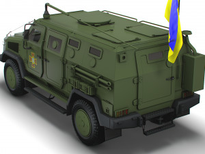 Kozak 2M1 Command Vehicle 2022 3D Model