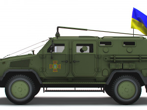 Kozak 2M1 Command Vehicle 2022 3D Model