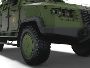 Kozak 2M1 Command Vehicle 2022 3D Model