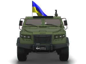 Kozak 2M1 Command Vehicle 2022 3D Model