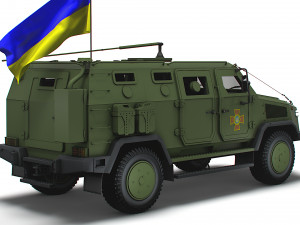 Kozak 2M1 Command Vehicle 2022 3D Model