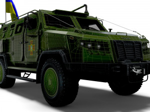 Kozak 2M1 Command Vehicle 2022 3D Model
