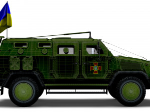 Kozak 2M1 Command Vehicle 2022 3D Model