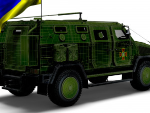Kozak 2M1 Command Vehicle 2022 3D Model