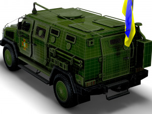 Kozak 2M1 Command Vehicle 2022 3D Model