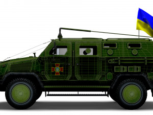 Kozak 2M1 Command Vehicle 2022 3D Model